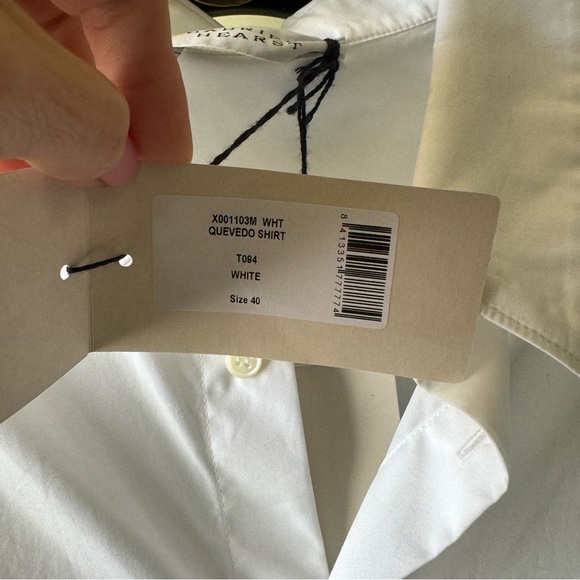 Gabriela Hearst Mr Porter white Quevedo slim fit button down men’s shirt size 40 - Picture 9 of 14